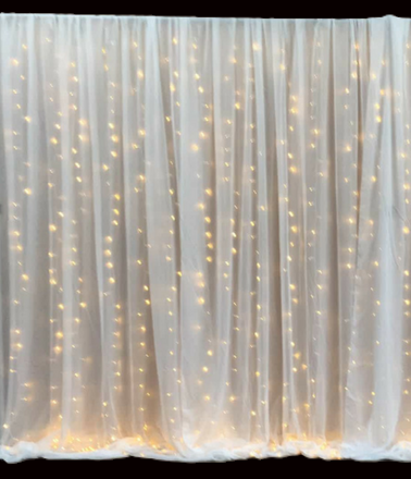 Backdrop Frame w/ Lights & Single Layer Fabric