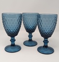 Jewel Toned Faceted Goblets