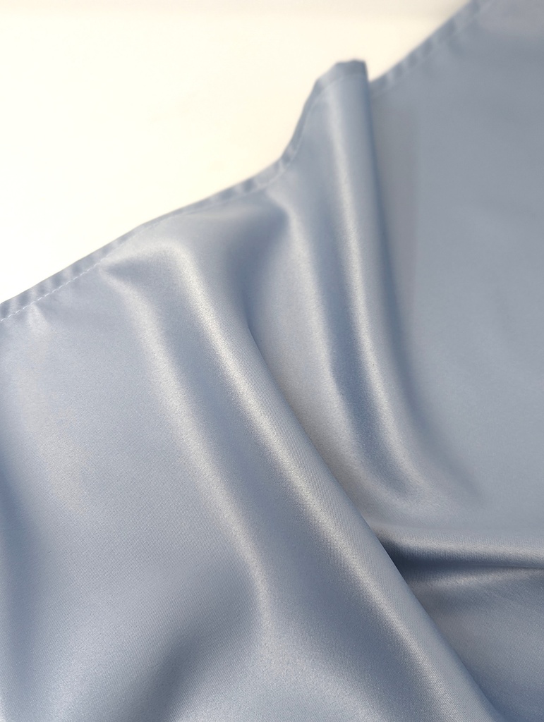 Dusty Blue Lamour Satin Tablecloth