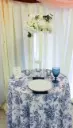 French Toile Floral Tablecloths