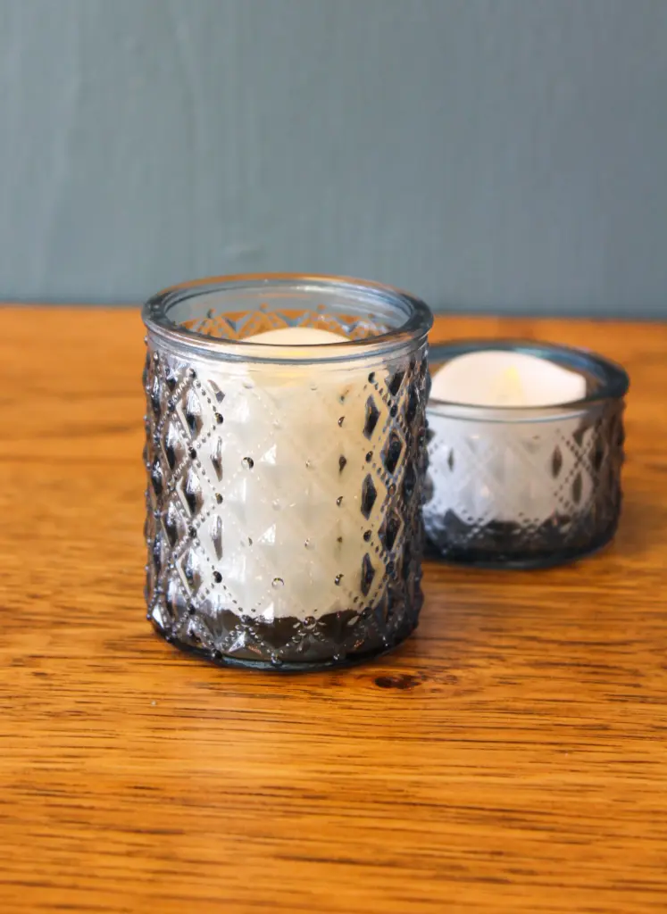 Blue Textured Votive