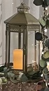 Tall Antique Gold Lantern