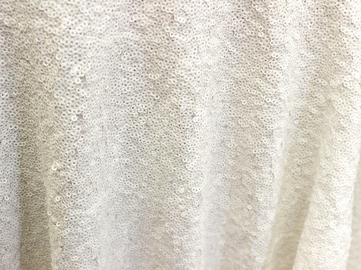 White Sequin Tablecloth