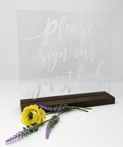 Sign Please sign Size 11x10.5" #60