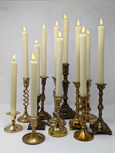 [CANHOL-STICK-METAL-GOLD] Gold Taper Candlestick