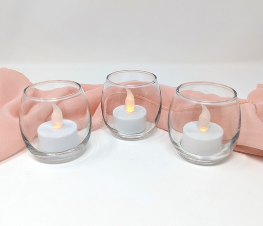 [CANHOL-VOT-GLASS-CLEAR-FISHBWL ] Clear Glass Fishbowl Votive