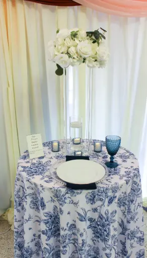 French Toile Floral Tablecloths