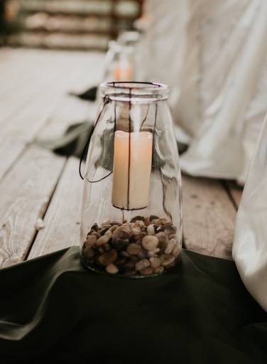 Clear Glass Candle Lantern